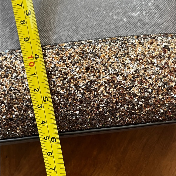 New Kate Spade Gray and Gold Crossbody Bag - Picture 15 of 16